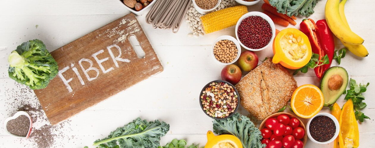 High Fiber Foods. Healthy balanced dieting concept.